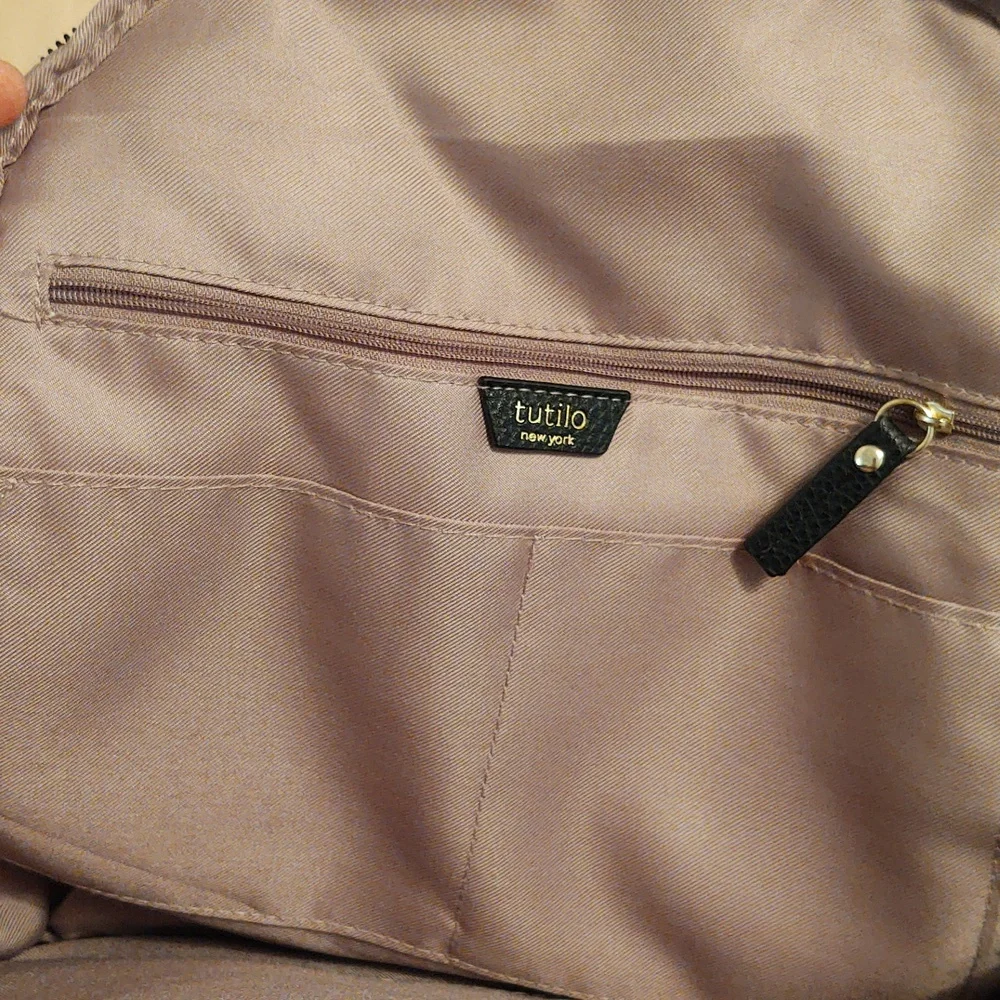 EUC Tutilo Quilted Black Backpack